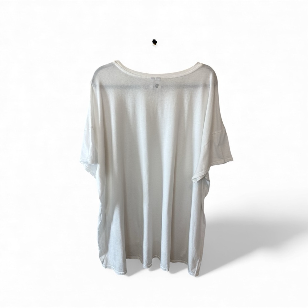 Z by Zella Plus Size Oversized White Women's Top - Picture 2 of 4